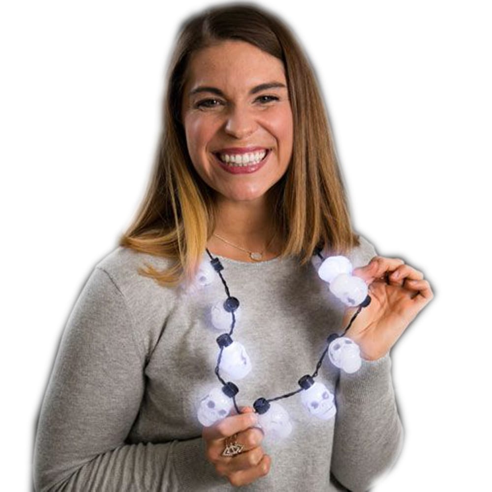 Flashing Big Bulb Skeleton Skulls Halloween Necklace All Products Flashing Big Bulb Skeleton Skulls Halloween Necklace All Products 3