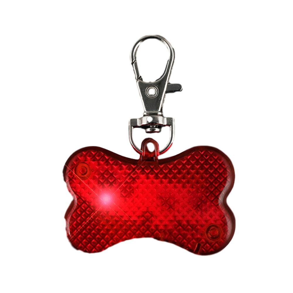 Red Flashing Dog Bone Body Name Tag Safety Light All Body Lights and Blinkees Red Flashing Dog Bone Body Name Tag Safety Light All Body Lights and Blinkees 4