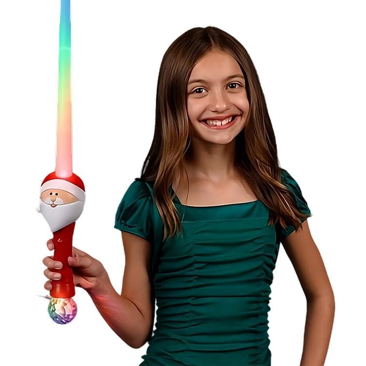 Light Up Expandable Santa Prism Sword Saber All Products Light Up Expandable Santa Prism Sword Saber All Products 3