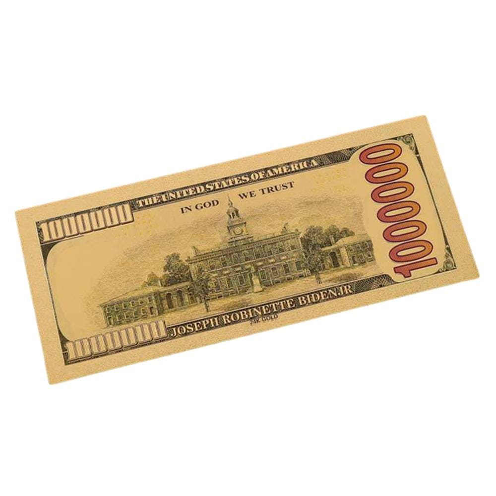 Joe Bidden Kamala Harris Tandem 24k Gold Plated Bill Collectible Banknotes for Decoration 24K Gold and Silver Plated Replica Bills Joe Bidden Kamala Harris Tandem 24k Gold Plated Bill Collectible Banknotes for Decoration 24K Gold and Silver Plated Replica Bills 4