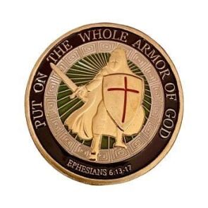 Put on the Whole Armor of God Christian Gold Plated Coin All Products Put on the Whole Armor of God Christian Gold Plated Coin All Products 3