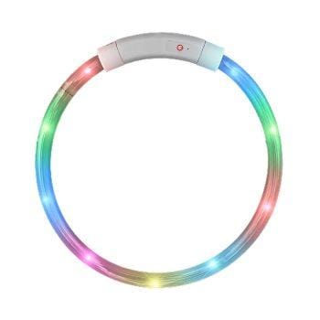 Flashing Dog Collar Multicolor Light DIY Tube Necklace All Products 3
