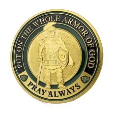 Solemnity Edition Put on the Whole Armor of God Christian Gold Plated Coin All Products Solemnity Edition Put on the Whole Armor of God Christian Gold Plated Coin All Products 4