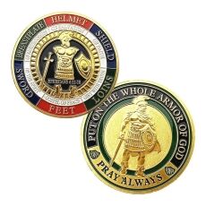 Solemnity Edition Put on the Whole Armor of God Christian Gold Plated Coin All Products Solemnity Edition Put on the Whole Armor of God Christian Gold Plated Coin All Products 6