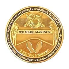 Marine Corps Recruit Depot MCRD Parris Island Challenge Gold Plated Coin All Products Marine Corps Recruit Depot MCRD Parris Island Challenge Gold Plated Coin All Products 4