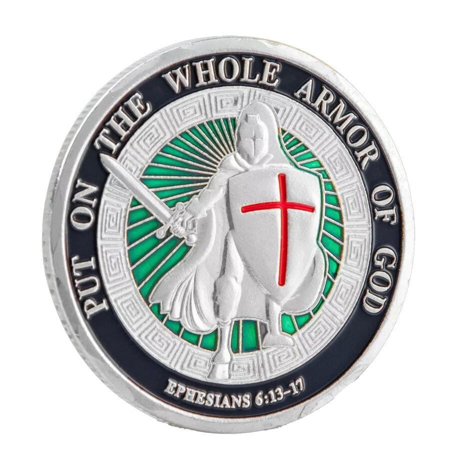 Put on the Whole Armor of God Christian Silver Plated Coin All Products Put on the Whole Armor of God Christian Silver Plated Coin All Products 3