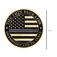 The Thin Blue Line United States Police Officer Badge Commemorative Coin All Products The Thin Blue Line United States Police Officer Badge Commemorative Coin All Products 4
