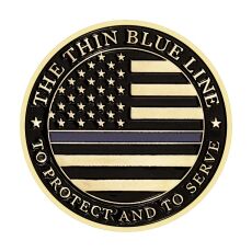 The Thin Blue Line United States Police Officer Badge Commemorative Coin All Products The Thin Blue Line United States Police Officer Badge Commemorative Coin All Products 5
