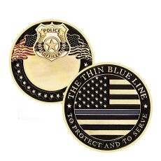 The Thin Blue Line United States Police Officer Badge Commemorative Coin All Products The Thin Blue Line United States Police Officer Badge Commemorative Coin All Products 7
