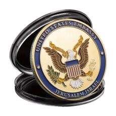 Jerusalem US Embassy Donald Trump Souvenir Commemorative Gold Plated Coin All Products Jerusalem US Embassy Donald Trump Souvenir Commemorative Gold Plated Coin All Products 6