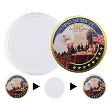 Founders Edition 250th Anniversary of the United States Commemorative Gold Plated Coin 4th of July Founders Edition 250th Anniversary of the United States Commemorative Gold Plated Coin 4th of July 7