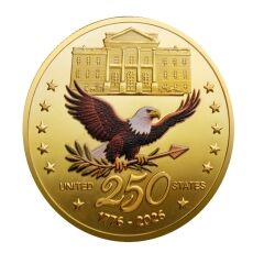 Independence Edition 250th Anniversary of the United States Commemorative Gold Plated Coin 4th of July Independence Edition 250th Anniversary of the United States Commemorative Gold Plated Coin 4th of July 4
