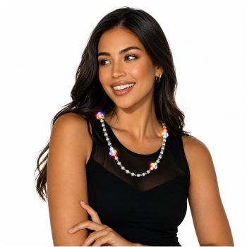 Light Up Pearl Necklace with Slow Color Changing Rainbow LEDs All Products 3