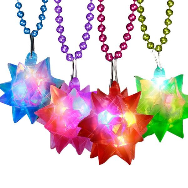 Beaded Crystal Star Necklace Pack of 12 All Products Beaded Crystal Star Necklace Pack of 12 All Products 3