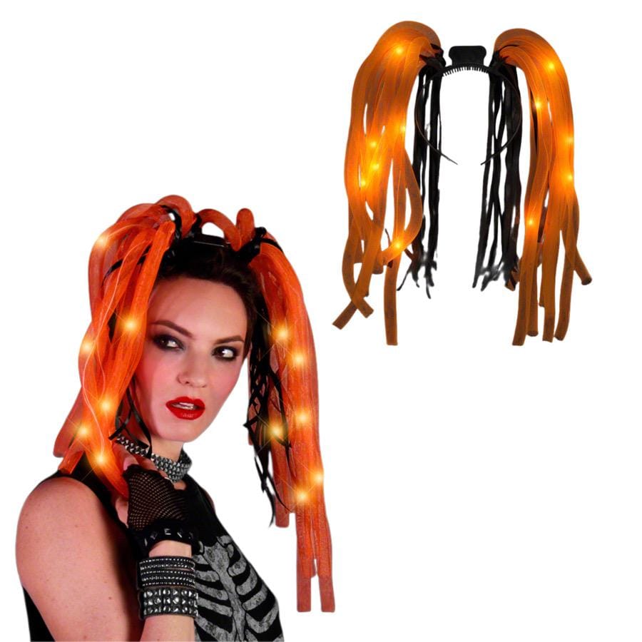 Orange LED Noodle Headband Flashing Dreads All Products Orange LED Noodle Headband Flashing Dreads All Products 5