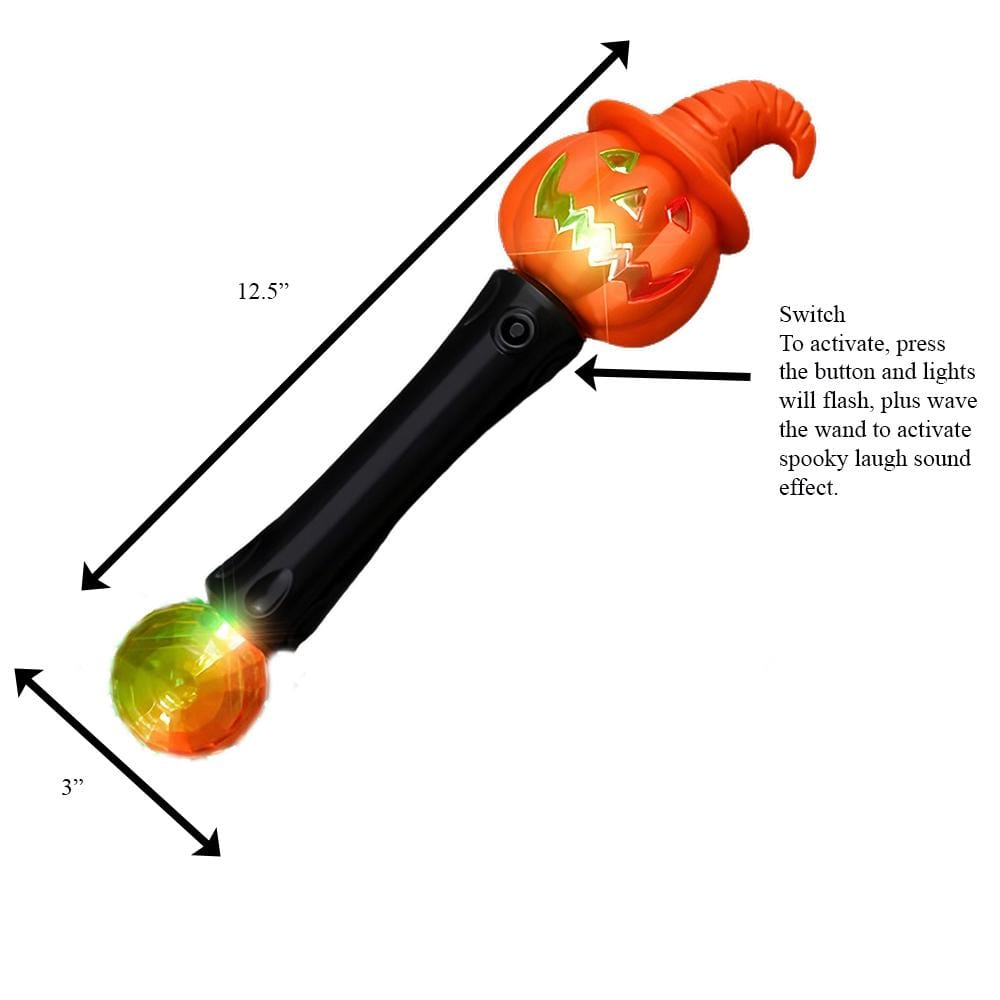 LED Light and Sound Halloween Pumpkin Baton All Products LED Light and Sound Halloween Pumpkin Baton All Products 6