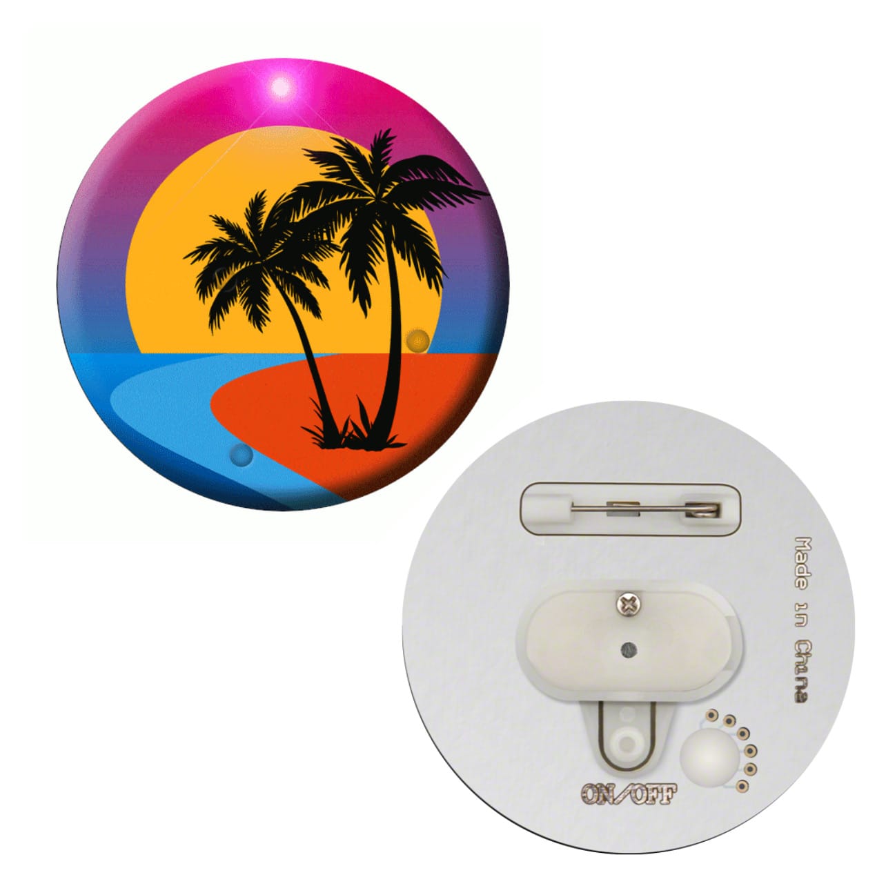 Palm Trees Flashing Body Light Lapel Pins All Body Lights and Blinkees Palm Trees Flashing Body Light Lapel Pins All Body Lights and Blinkees 5
