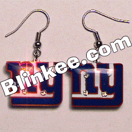 New York Giants Pierced Flashing Earrings All Products New York Giants Pierced Flashing Earrings All Products 3