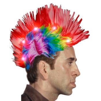 Punk Rock LED Mohawk Wig All Products 3