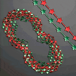 Red and Green Holiday Stars Necklace Pack of 12 All Products Red and Green Holiday Stars Necklace Pack of 12 All Products 3