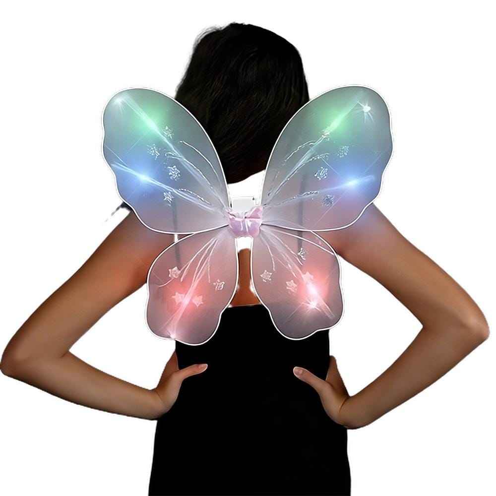 Light Up White Fairy Butterfly Wings All Products Light Up White Fairy Butterfly Wings All Products 4