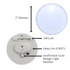 Light Up Round Badge Pin White All Products Light Up Round Badge Pin White All Products 5