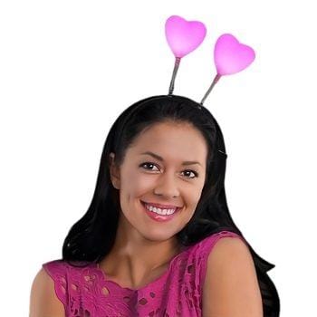 Flashing Pink Heart Head Boppers All Products 3