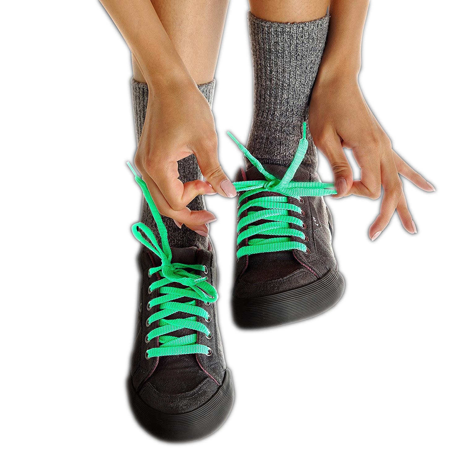 Glow in the Dark Shoelaces Green All Products Glow in the Dark Shoelaces Green All Products 3