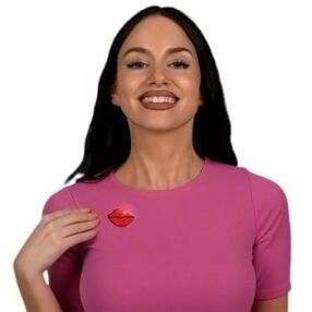 Lips Flashing Body Light Lapel Pins All Products 3