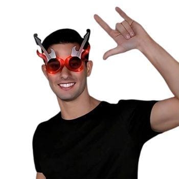 Guitar LED Sunglasses Red All Products 3
