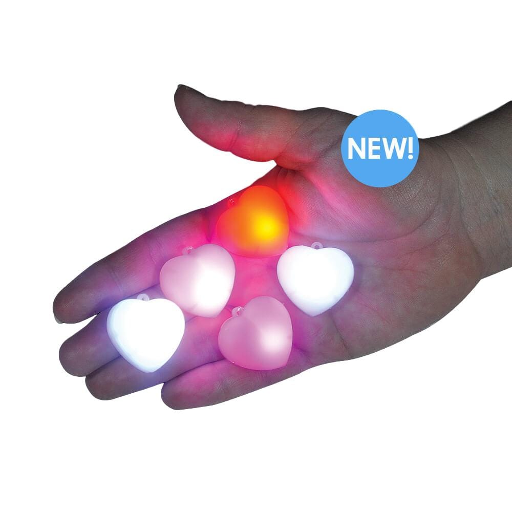 LED Versatile Sparkly Puffy Hearts Red Pack of 5 All Products LED Versatile Sparkly Puffy Hearts Red Pack of 5 All Products 3