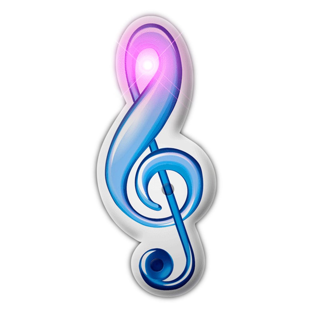 Treble Clef Music Note Flashing Body Light Lapel Pins All Body Lights and Blinkees Treble Clef Music Note Flashing Body Light Lapel Pins All Body Lights and Blinkees 3