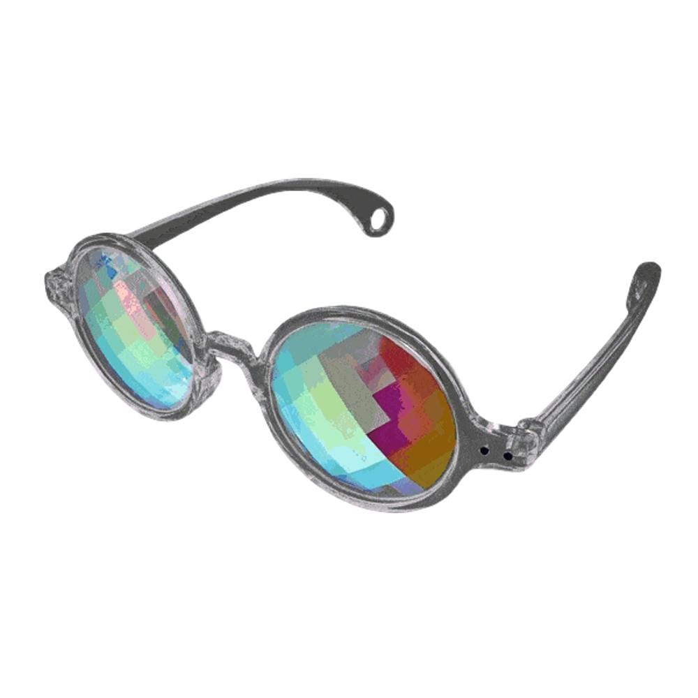 Clear Frame Far Out Kaleidoscope Pixelated Lense Glasses All Products Clear Frame Far Out Kaleidoscope Pixelated Lense Glasses All Products 3