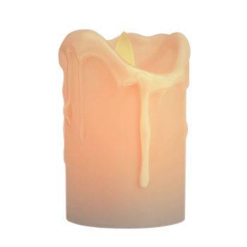 LED Dripping Wax Moving Flame Flickering Pillar Candle 4 Inch All Products 3
