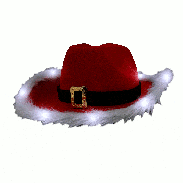 LED Flashing Christmas Cowboy Red Santa Clause Western Holiday Hat All Products LED Flashing Christmas Cowboy Red Santa Clause Western Holiday Hat All Products 9