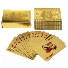 24 Karat Gold Foil Playing Cards 24K Gold and Silver Plated Replica Bills 24 Karat Gold Foil Playing Cards 24K Gold and Silver Plated Replica Bills 3