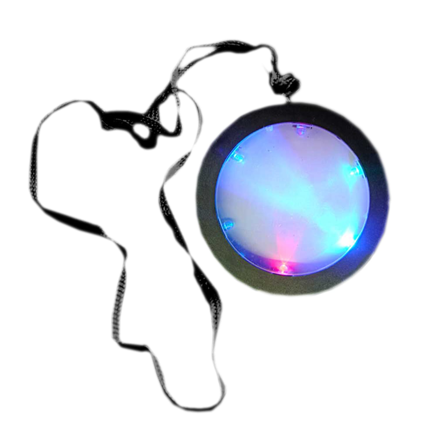 Multicolored Light Up Huge Disco Medallion Pendant Flashing Necklace for Parties All Products Multicolored Light Up Huge Disco Medallion Pendant Flashing Necklace for Parties All Products 3