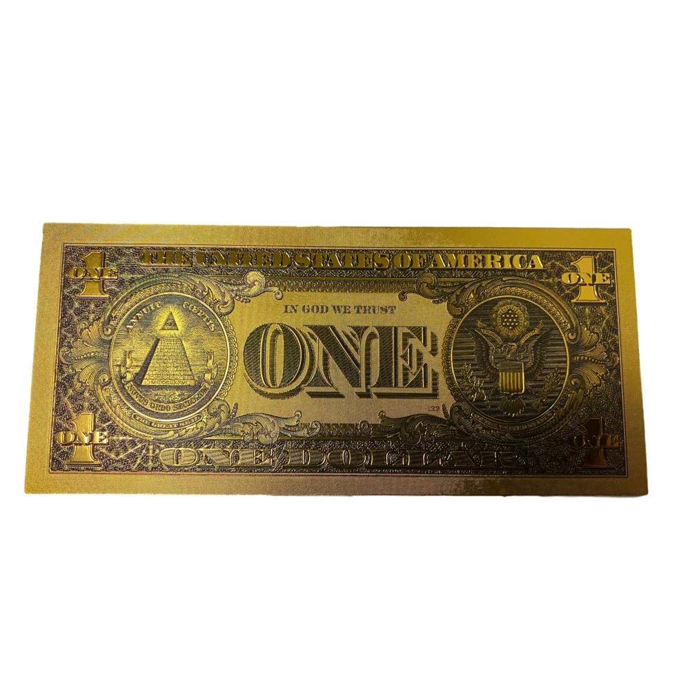 Premium Replica 1 Dollar Paper Money Bill 24k Gold Plated Fake Currency Banknote Art Commemorative Collectible Holiday Decoration 24K Gold and Silver Plated Replica Bills Premium Replica 1 Dollar Paper Money Bill 24k Gold Plated Fake Currency Banknote Art Commemorative Collectible Holiday Decoration 24K Gold and Silver Plated Replica Bills 6