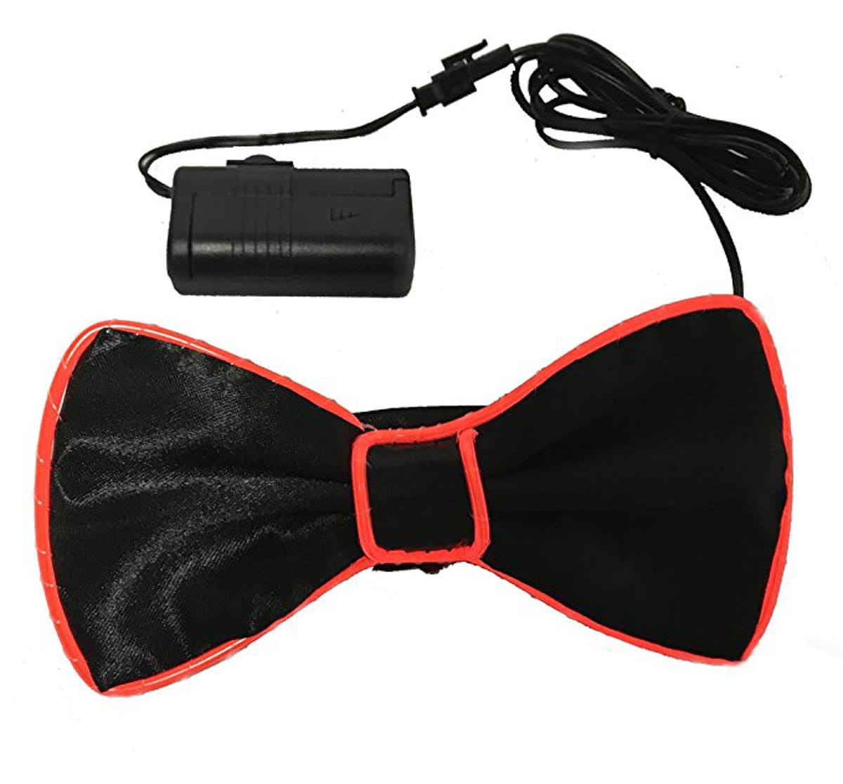 Flashing EL Wire Red Bow Tie for Men Night Rave Parties 4th of July Flashing EL Wire Red Bow Tie for Men Night Rave Parties 4th of July 3