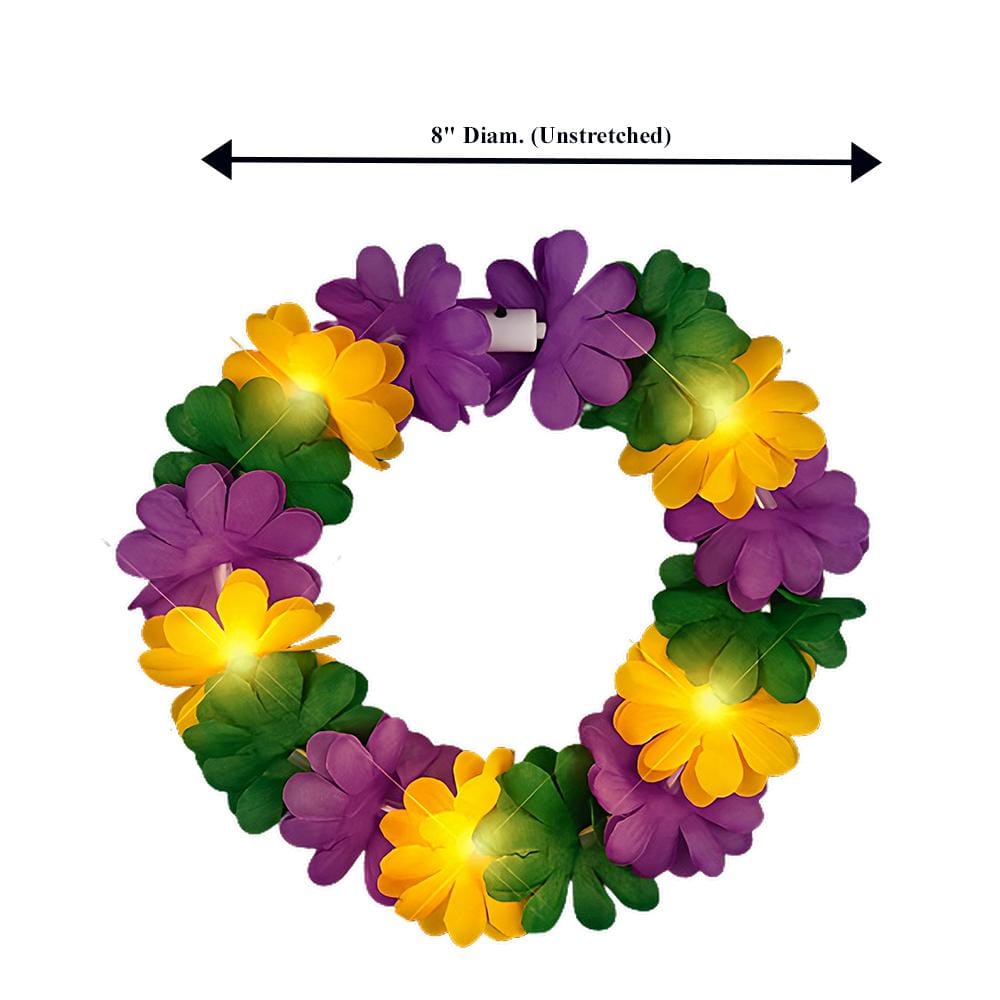 Light Up Mardi Gras Lei Headband All Products Light Up Mardi Gras Lei Headband All Products 7