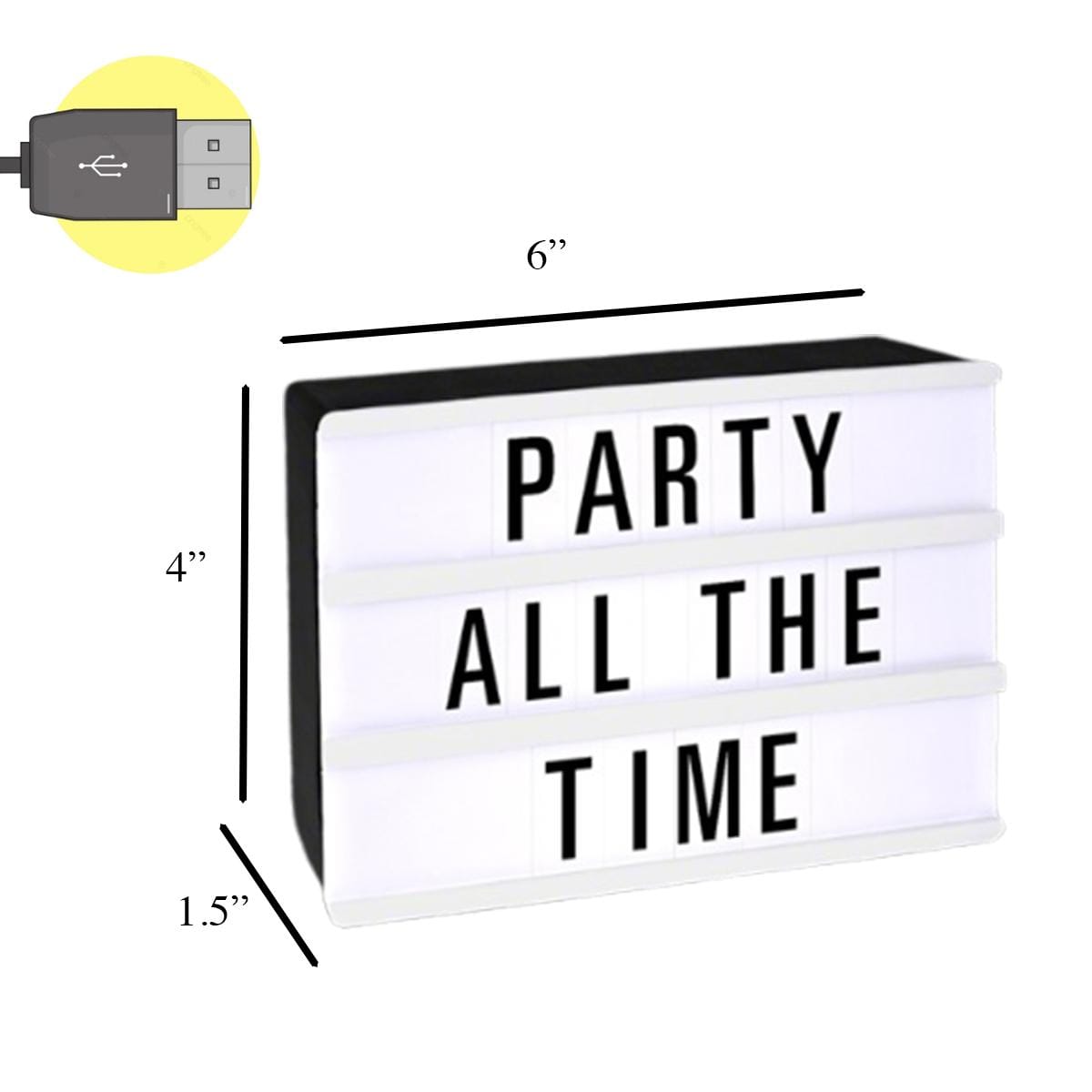 LED Mini Cinema Marquee Lightbox USB Powered Customizable All Products LED Mini Cinema Marquee Lightbox USB Powered Customizable All Products 7
