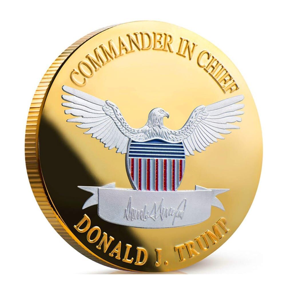 Commander in Chief 2020 Donald Trump Commemorative Silver on Gold Coin All Products Commander in Chief 2020 Donald Trump Commemorative Silver on Gold Coin All Products 4