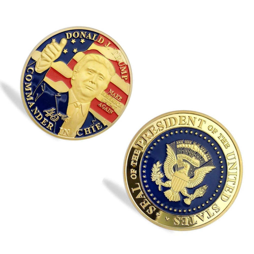 45th US President Donald Trump Thumbs Up on USA Flag Commemorative Gold Coin All Products 45th US President Donald Trump Thumbs Up on USA Flag Commemorative Gold Coin All Products 5