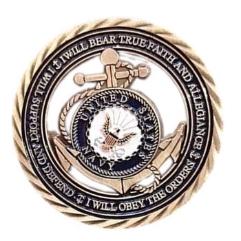 US Navy Core Values Commemorative Coin All Products 3