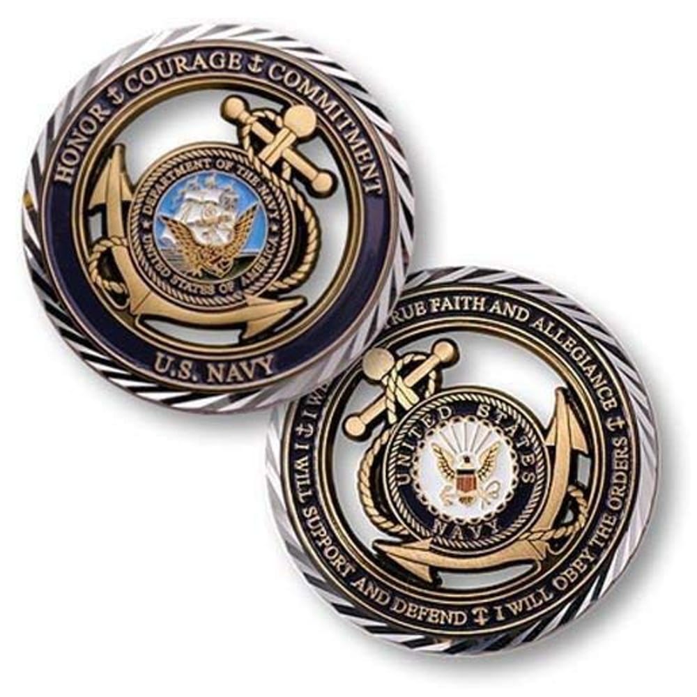 US Navy Core Values Commemorative Coin All Products US Navy Core Values Commemorative Coin All Products 4