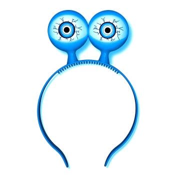Flashing Spooky Eyeballs Headband Blue All Products