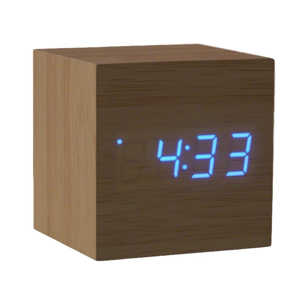 Flashing Blue LED Wooden Cube Digital Alarm Clock with USB All Products Flashing Blue LED Wooden Cube Digital Alarm Clock with USB All Products 3