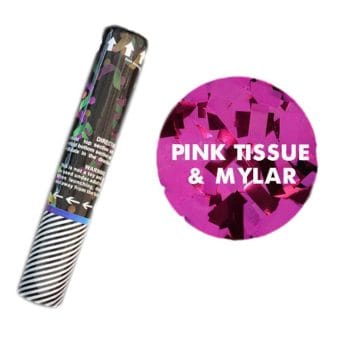 12 Inches Pink Tissue and Mylar  Gender Reveal Confetti Cannon All Products 3