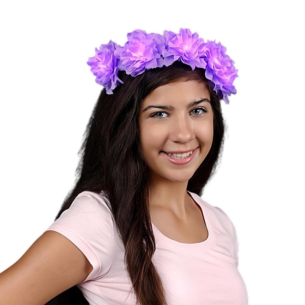 Light Up Perfect Bloom Purple Glowing Fairy Halo Crown All Products Light Up Perfect Bloom Purple Glowing Fairy Halo Crown All Products 3