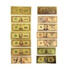 Set of 14 Commemorative Mega Billion 24K Gold Plated US Dollar Fake Banknotes Timeless Collection Protector Sold Separately 24K Gold and Silver Plated Replica Bills Set of 14 Commemorative Mega Billion 24K Gold Plated US Dollar Fake Banknotes Timeless Collection Protector Sold Separately 24K Gold and Silver Plated Replica Bills 4